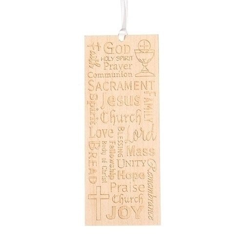 Wood First Communion Bookmark