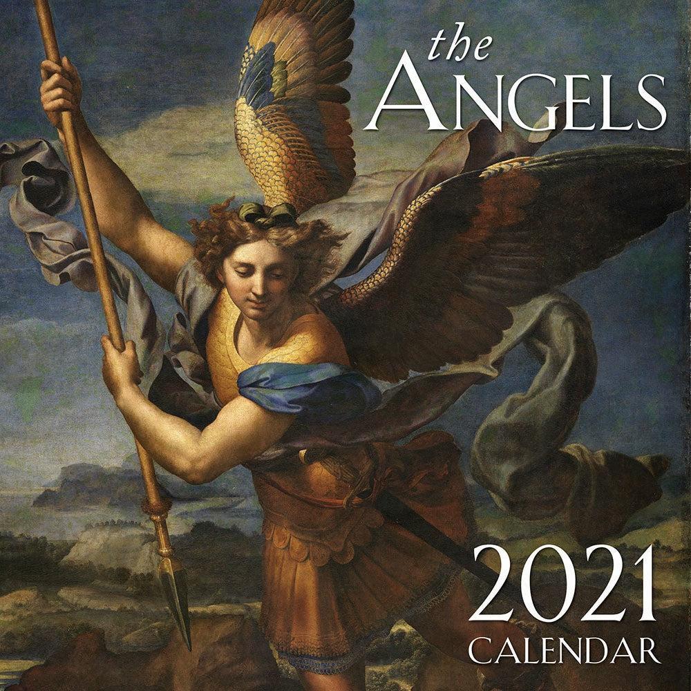 Calendario de pared católico de los ángeles 2021