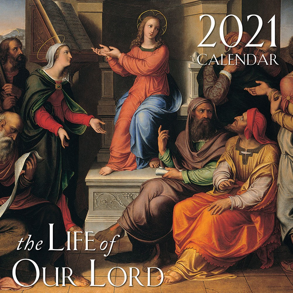 La Vida de Nuestro Señor Calendario Católico de Pared 2021