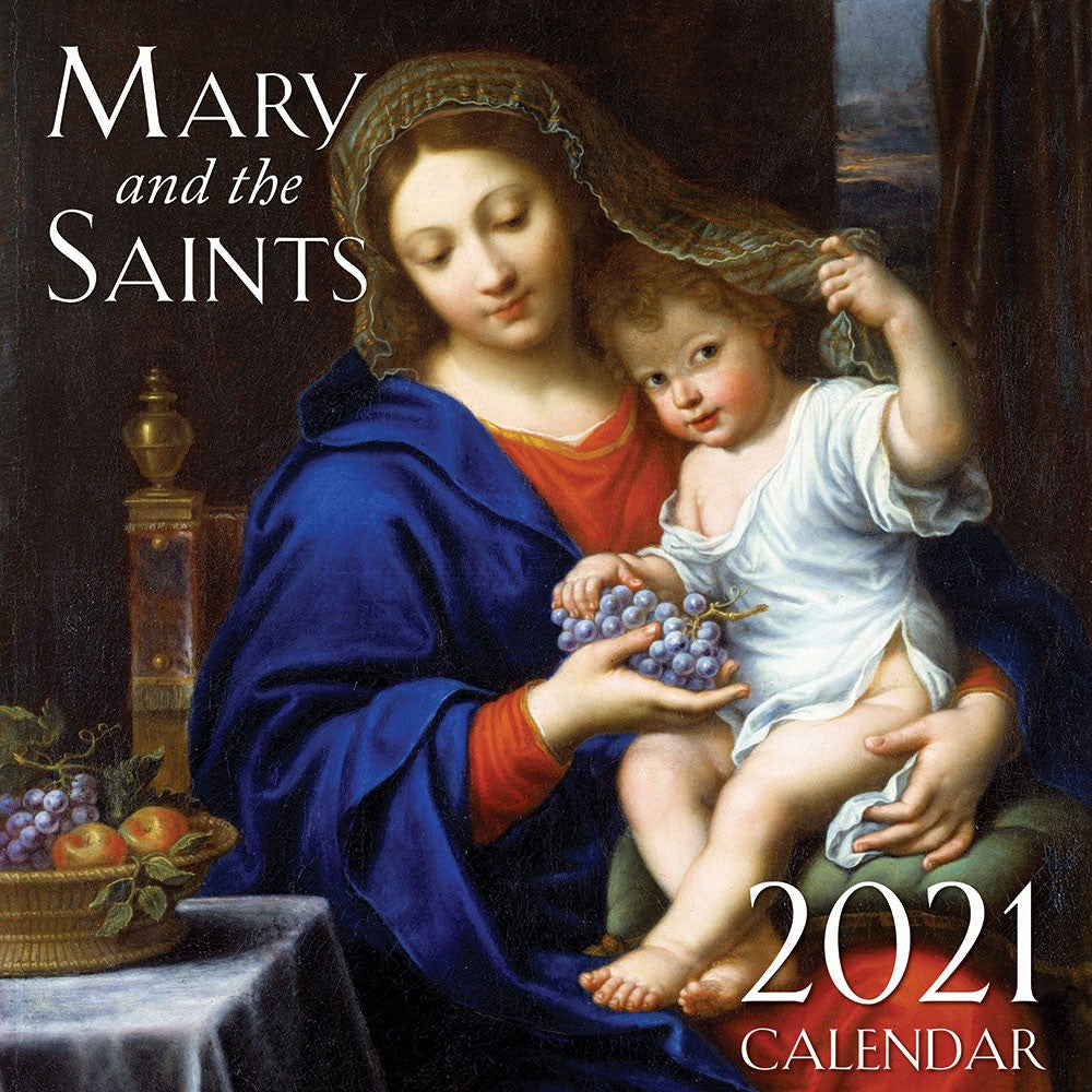 Calendario de pared María y los Santos 2021