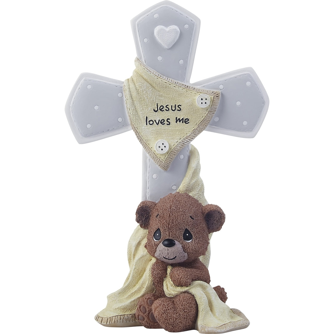 Jesus Loves Me Cross with Bear