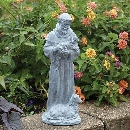 St. Francis Figure Outdoor Figure/Statue, 15.25"