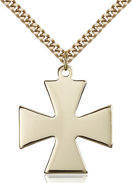Gold Filled Surfer Cross Pendant