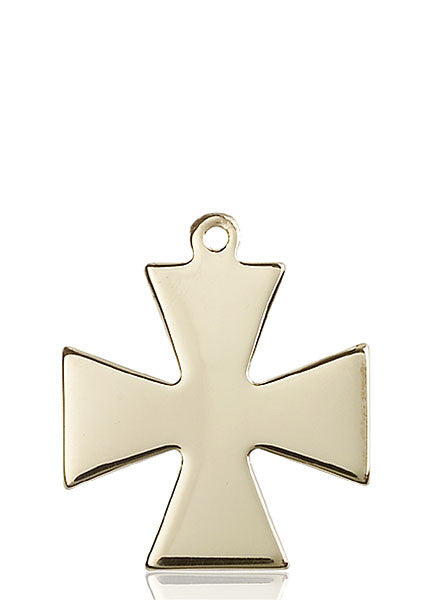 14kt Gold Surfer Cross Medal