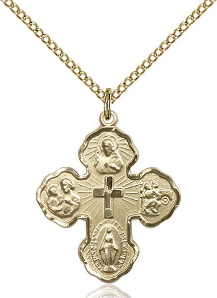 Gold Filled 5-Way Pendant