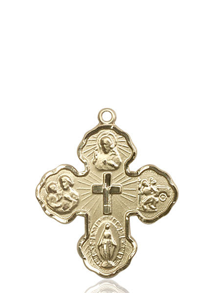 14kt Gold 5-Way Medal