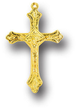 1" Oxidized Crucifix Gold Color Religious Articles Hirten - St. Cloud Book Shop
