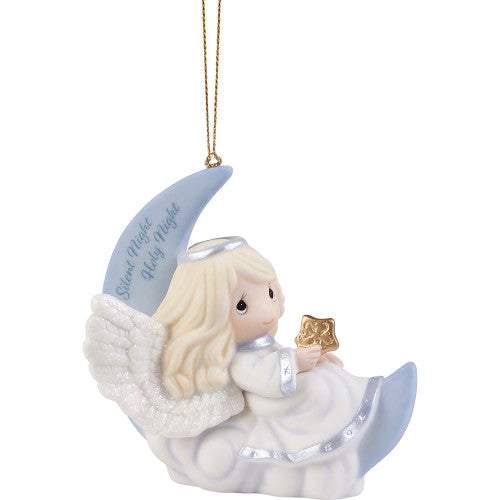 Crescent Moon with Angel Ornament