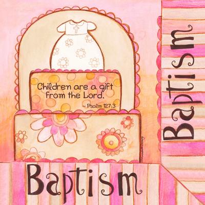 Servilleta de pastel de bautismo