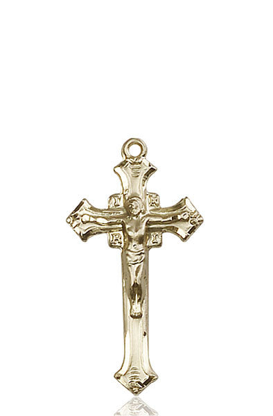 14kt Gold Crucifix Medal