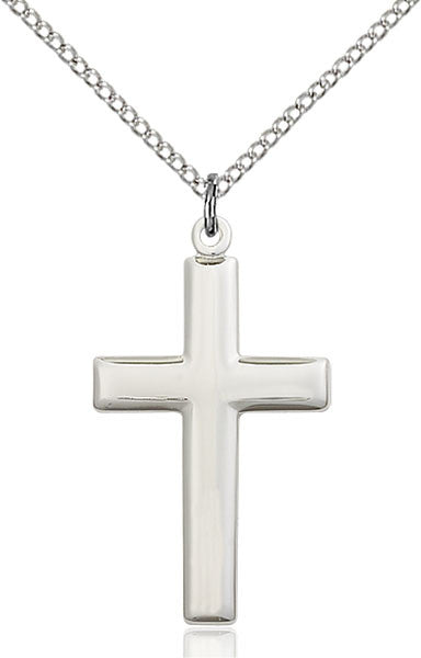 Colgante de cruz de plata esterlina