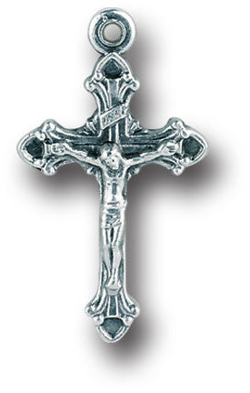 3/4" Oxidized Crucifix