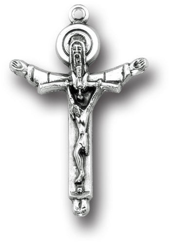 1 1/2" Trinity Oxidized Cross Religious Articles Hirten - St. Cloud Book Shop