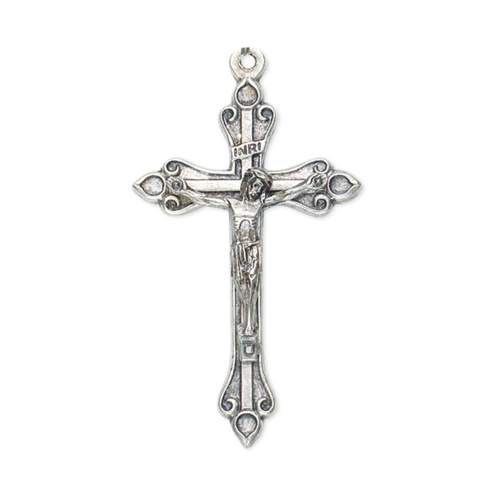 1 1/2" Oxidized Crucifix