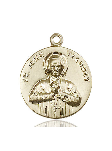 14kt Gold St. John Vianney Medal