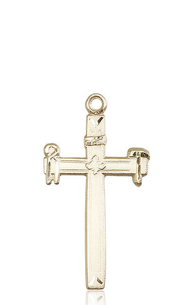 14kt Gold Carpenter Cross Medal