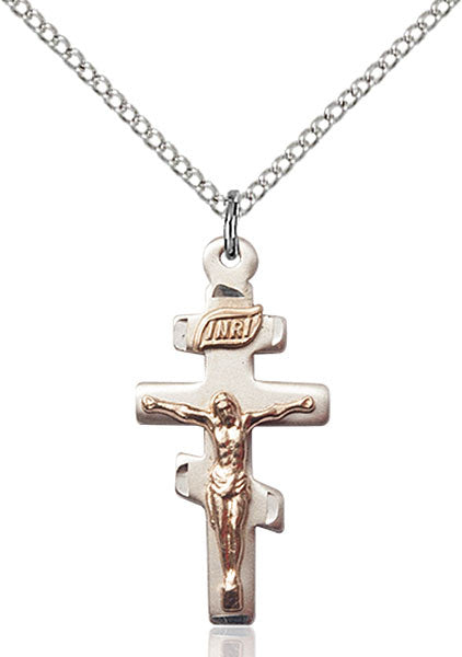 Gold Filled Greek Crucifix Pendant