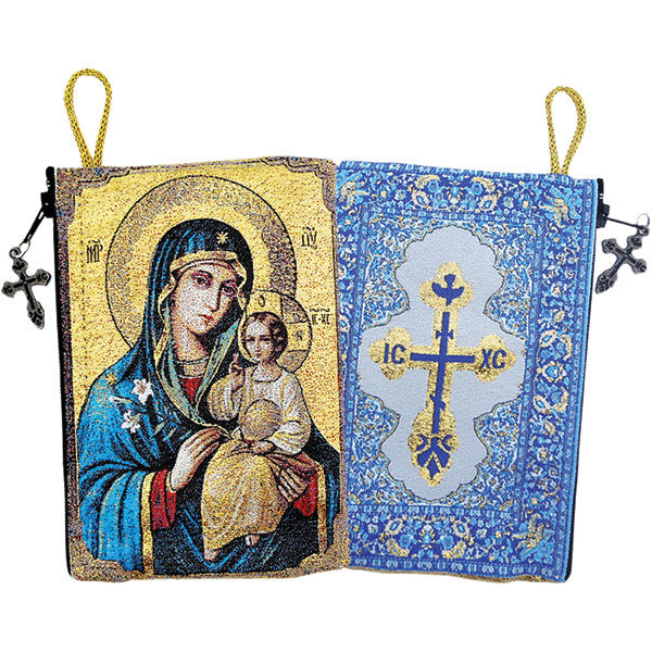 Madonna &amp; Child Tapestry Icon Estuche