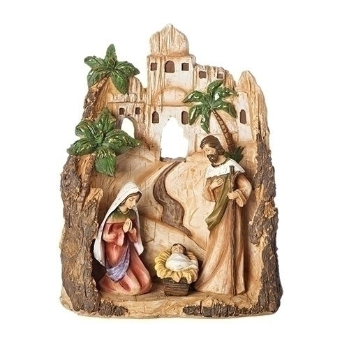 Carved Inn Holy Family at Base [Nativity]