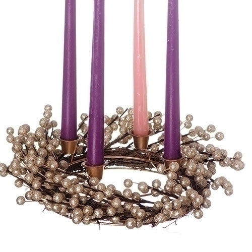 Corona de Adviento de Champagne Berry [velas no incluidas]