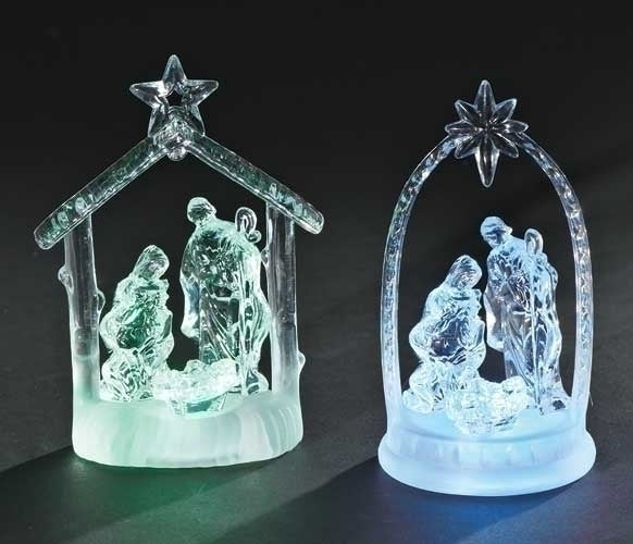 LED Nativity in Arch
