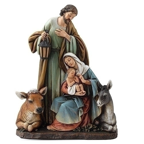 Holy Family Nativity with Animals Figure/Statue