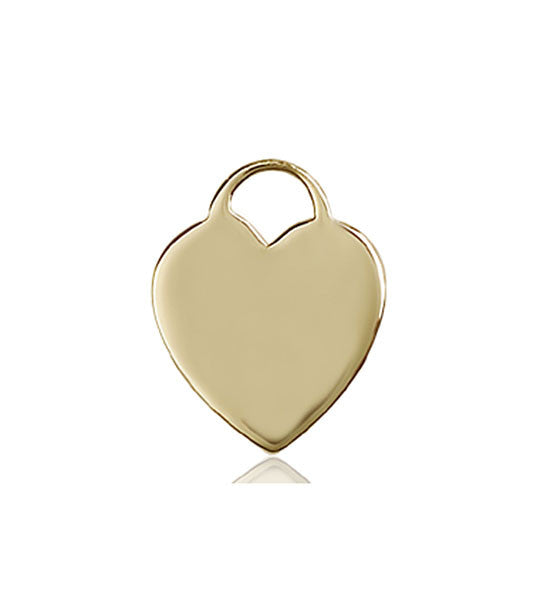 14kt Gold Heart Medal