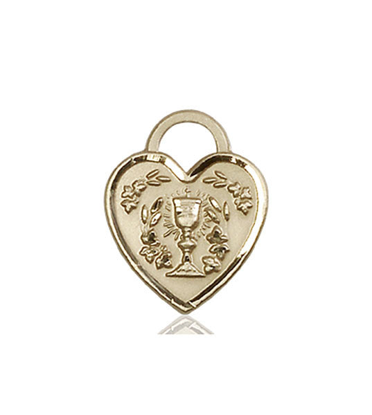 14kt Gold Communion Heart Medal