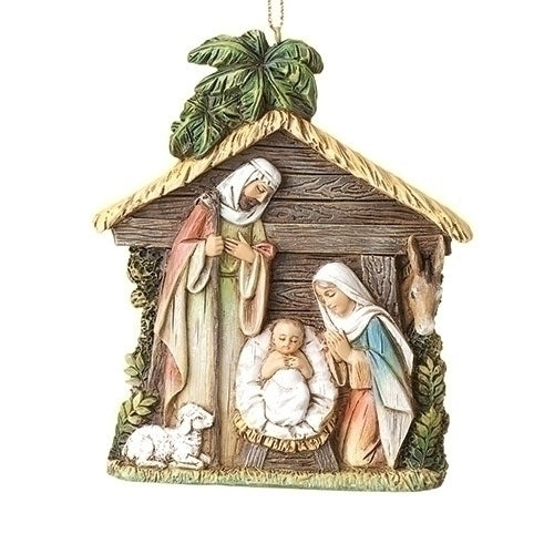 Holy Family Stable Ornament 4