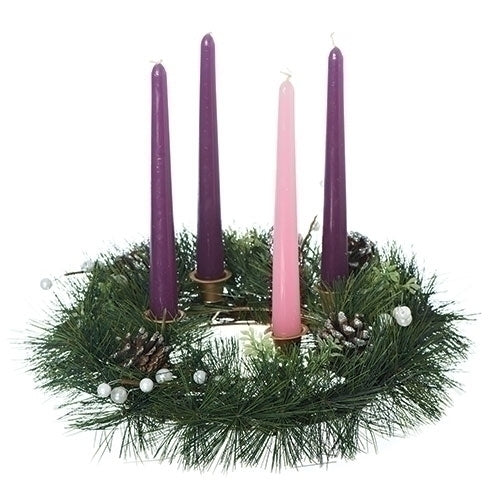 Advent Wreath Pine Wreath 14 [candles not included]