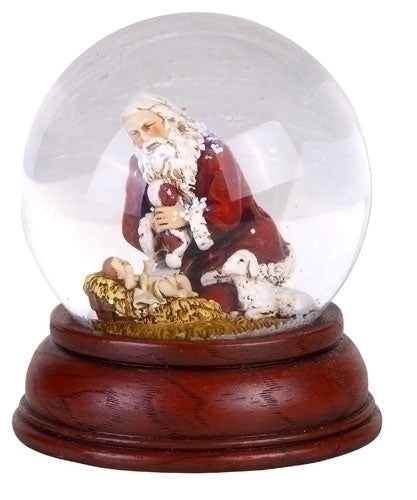 Kneeling Santa Waterglobe
