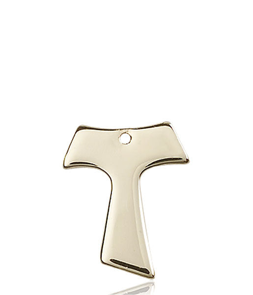 14kt Gold Tau Cross Medal