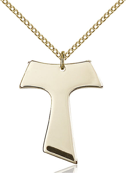 Gold Filled Tau Cross Pendant