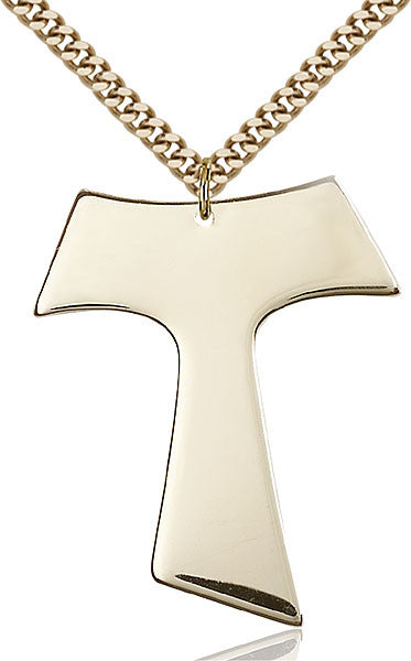 Gold Filled Tau Cross Pendant