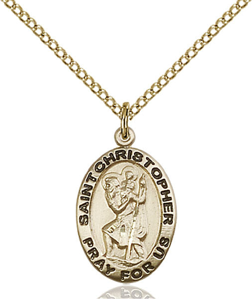 Gold Filled St. Christopher Pendant