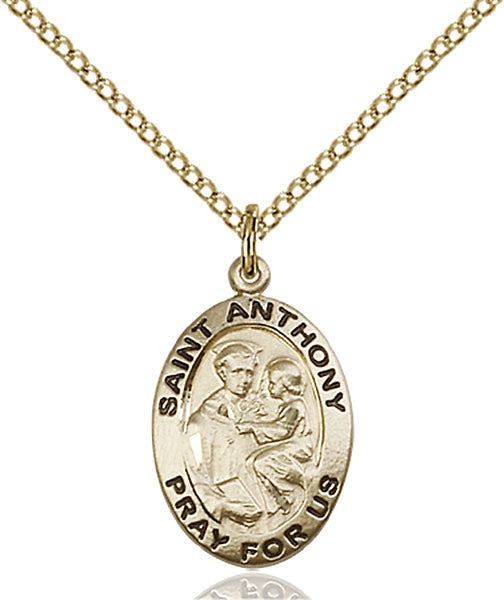 Gold Filled St. Anthony of Padua Pendant