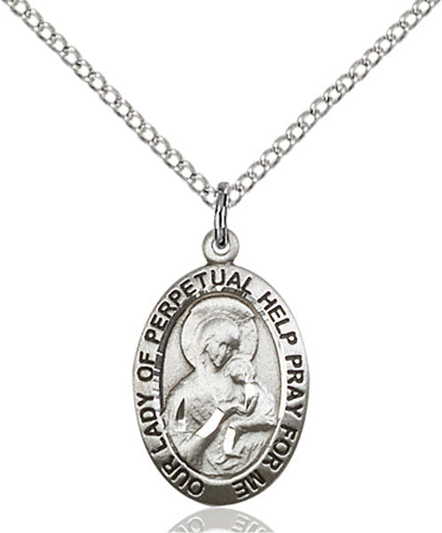 Sterling Silver O/L of Perpetual Help Pendant