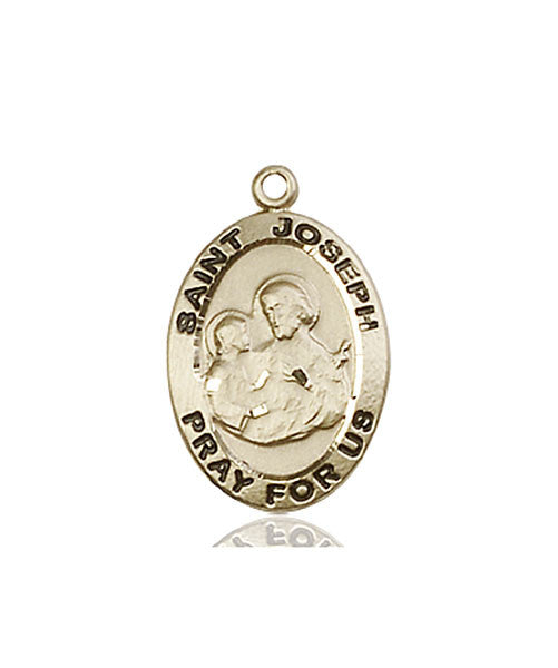 14kt Gold St. Joseph Medal
