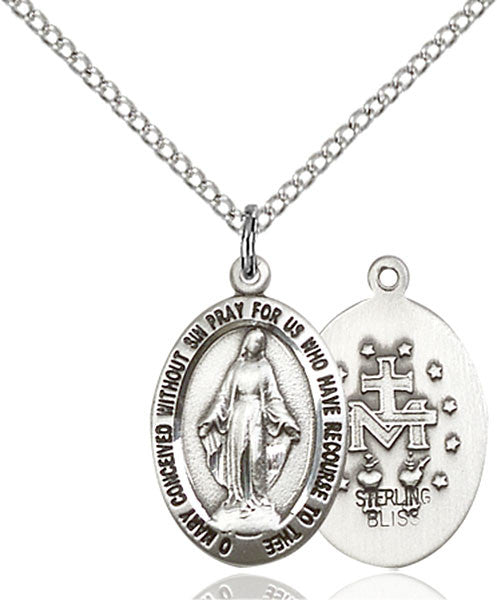 Sterling Silver Miraculous Pendant
