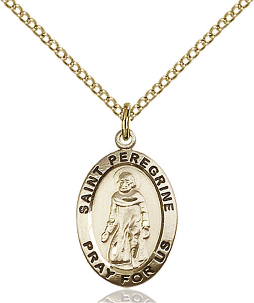 Gold Filled St. Peregrine Pendant