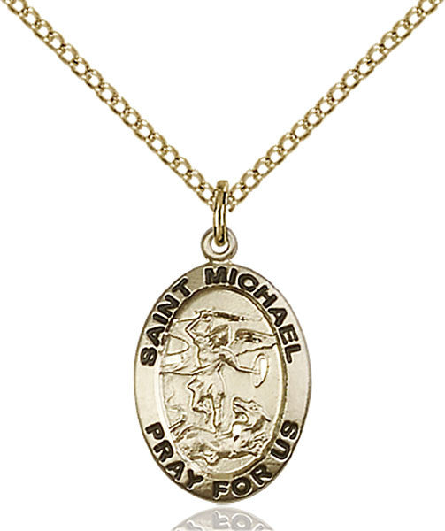 Gold Filled St. Michael the Archangel Pendant