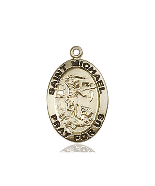 14kt Gold St. Michael the Archangel Medal