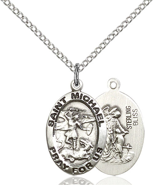 Sterling Silver St. Michael the Archangel Pendant