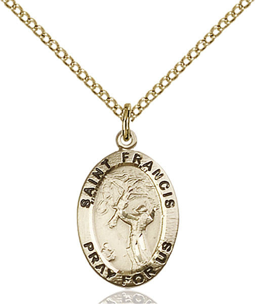 Gold Filled St. Francis of Assisi Pendant