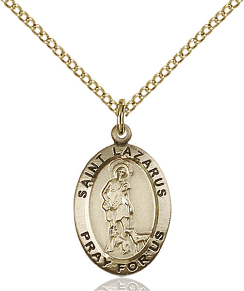 Gold Filled St. Lazarus Pendant