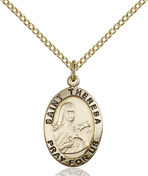 Gold Filled St. Theresa Pendant