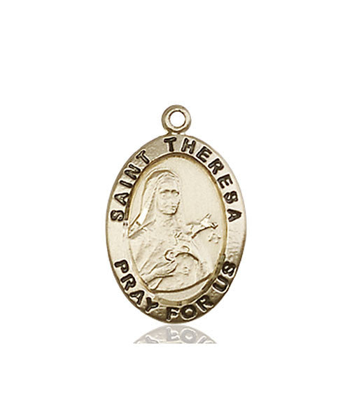 14kt Gold St. Theresa Medal