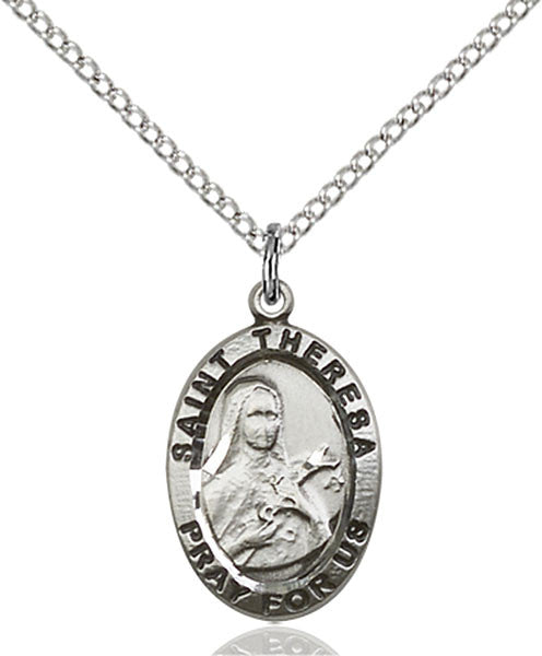 Sterling Silver St. Theresa Pendant