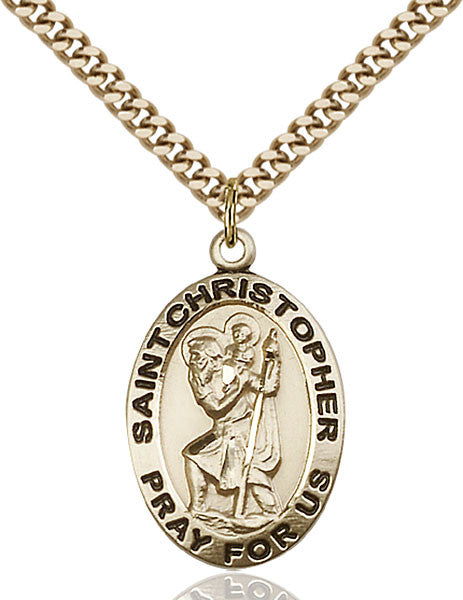 Gold Filled St. Christopher Pendant