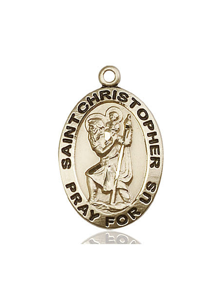 14kt Gold St. Christopher Medal